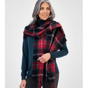 4/$25**NEW Women's Style & Co Scarf/Wrap Tartan Plaid